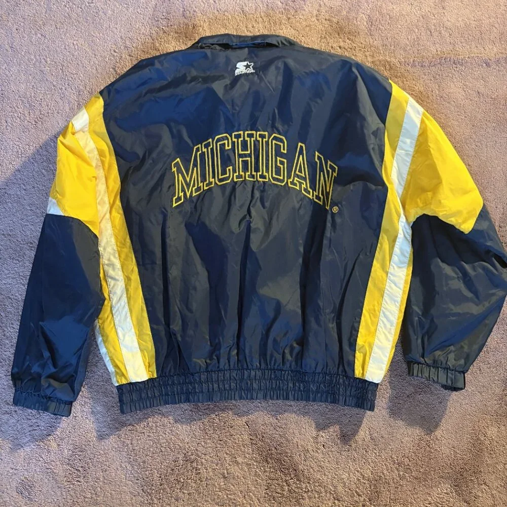 Vintage Starter Michigan Wolverines‎ Windbreaker Jacket